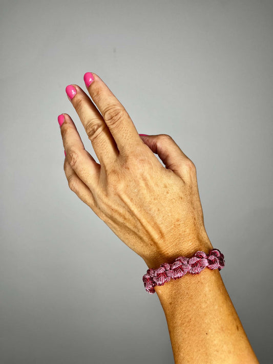 Lumé Rosé – Bracciale artigianale linea Glow